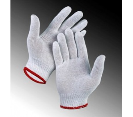 Găng tay len sợi bảo hộ 50G màu trắng ngà