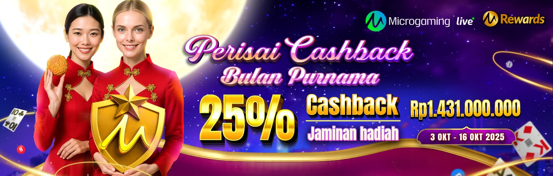 MG LIVE - PERISAI CASHBACK BULAN PURNAMA