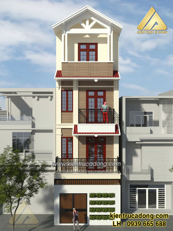 Mặt tiền nhà phố 4 tầng 