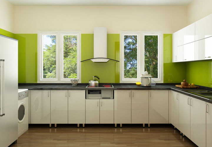 Tủ bếp inox cánh Acrylic AL02