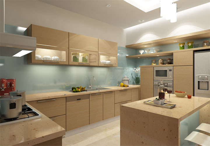 Tủ bếp gỗ công nghiệp CN23